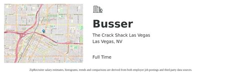 Busser in Las Vegas, Nevada .